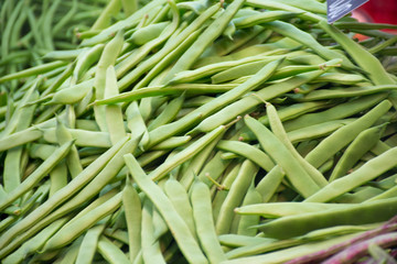 green beans in the market