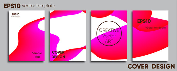 Creative colored cover. Cover design. Cool background.