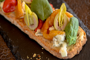 sandwich with smoked salmon