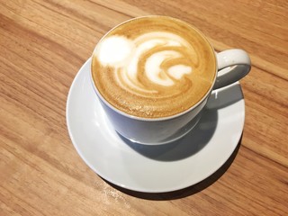 White coffee in Bangkok ,Thailand 15,February 2019