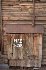 Apache Junction, AZ., 85119. U.S.A. Jan. 15, 2018. Goldfield ghost town. Gold mining from 1892; stopped circa 1921. Tourist arrived 1988.  Weathered wooden buildings, quaint shops and saloon.