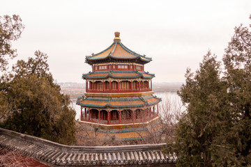 BEIJING, CHINA - DECEMBER 22, 2018: Summer Palace in Beijing