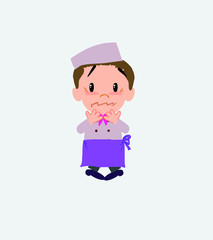 Chef shrugged in fear.