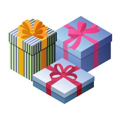 Three Beautiful Gift Boxes.