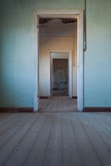 empty room with doors