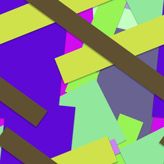 Flat material design - Creative vector trend seamless