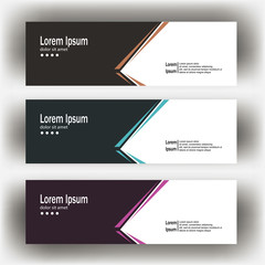 abstract geometric design banner web template. Banner web design vector template