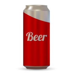 Realistic beer can