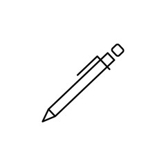 The signature icon. Pen and undersign, underwrite, ratify symbol. Flat
