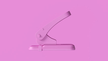 Pink Office Hole Punch
