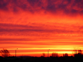 lever de soleil et couleur du ciel