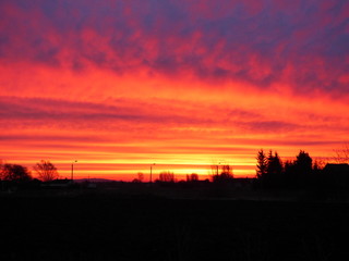 lever de soleil et couleur du ciel