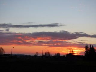 lever de soleil et couleur du ciel