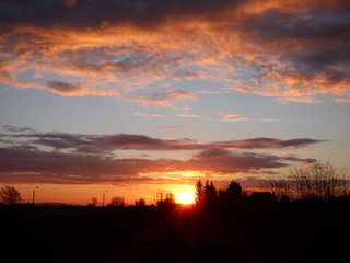 lever de soleil et couleur du ciel