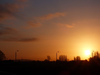 lever de soleil et couleur du ciel