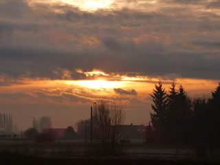 lever de soleil et couleur du ciel