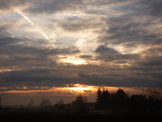 lever de soleil et couleur du ciel