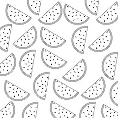 pattern of fresh healthy sliced watermelons