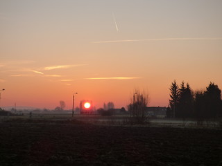lever de soleil et couleur du ciel