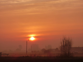 lever de soleil et couleur du ciel