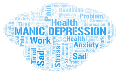 Manic Depression word cloud.