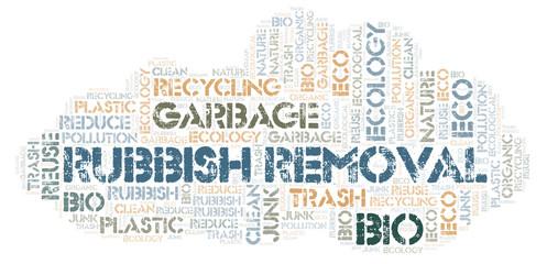Obraz premium Rubbish Removal word cloud.