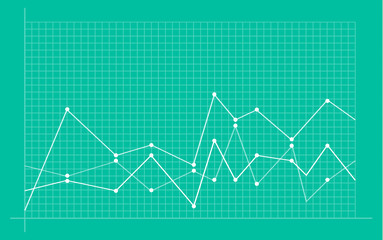Abstract financial chart with uptrend line graph