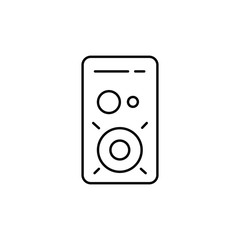 Fototapeta na wymiar Smart Speaker icon. Monochrome style icon design