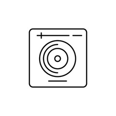 Vinyl record outline icon