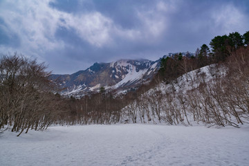 裏磐梯　雪景色