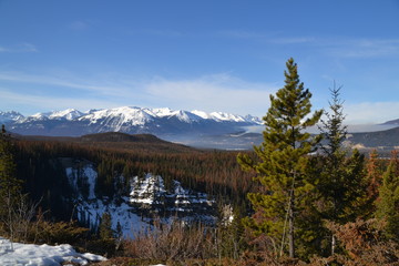 Maligne Lookout in Winter