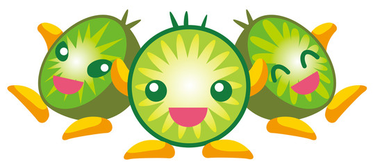 キウイフルーツのイラスト