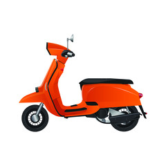 Motor scooter vector design illustration isolated on white background
