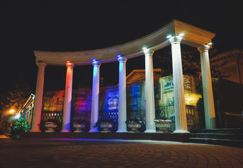Pyatigorsk , Russia - January 05.2019: Colonnade of Pyatigorsk