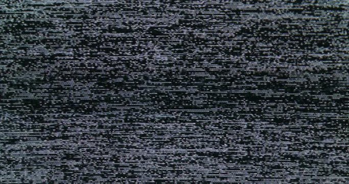 Static noise on CRT screen of de-tuned vintage TV set - lost signal background