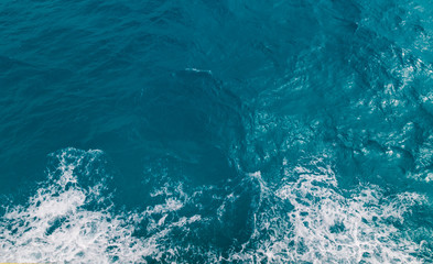 aerial view of the caribbean sea