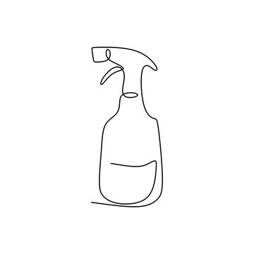 recommend clip art: continuous line drawing of the sprayer.