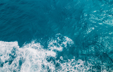 aerial view of the caribbean sea