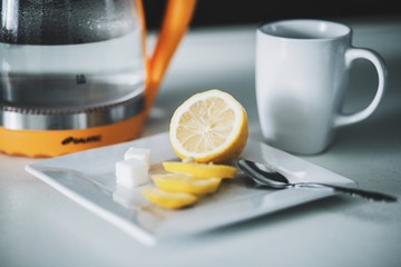 Tea and lemon
