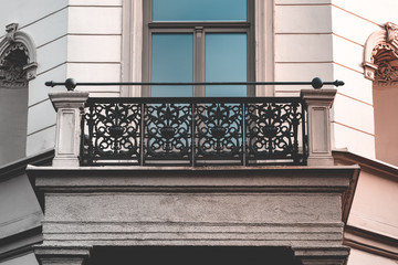 The balcony in the Baroque style