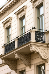 The balcony in the Baroque style