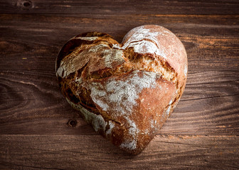 Hartvormig brood