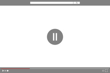 Stop play video sign vector
