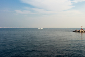 Fototapeta na wymiar Bay of Naples in February.