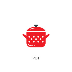 Pot vector icon