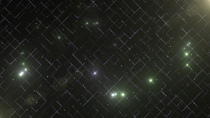 Abstract business science or technology background with empty space for text. Copy space. Close up. Colorful blicks on grid background.