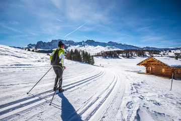 Fotobehang The skiing area Groeden © Val Thoermer