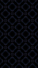 Ornate geometric pattern and abstract multicolored background