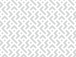 Abstract geometric pattern with stripes, lines. Seamless vector background. White and grey ornament. Simple lattice graphic design.
