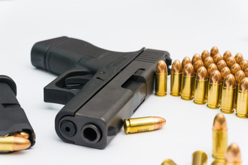 9mm conceal gun with full metal jacket bullet